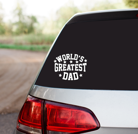 Fathers Day - Car Sticker Mock Up Crafty Greeting Card - Fathers Day Bundle (B40)