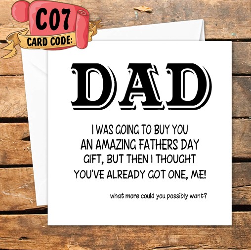 Crafty Greeting Card - Fathers Day (C07)