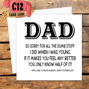 Crafty Greeting Card - Fathers Day (C12)