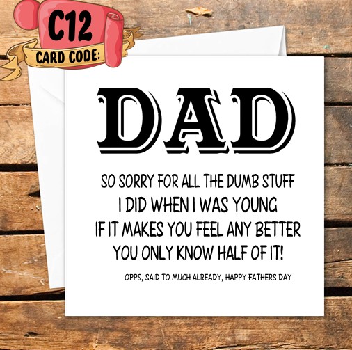 Crafty Greeting Card - Fathers Day Bundle (B12)