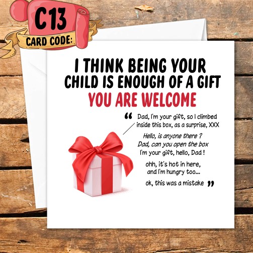 Crafty Greeting Card - Fathers Day (C13)