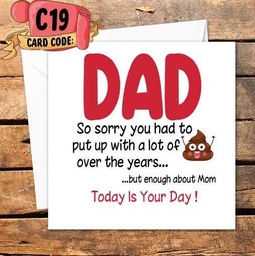 Crafty Greeting Card - Fathers Day Bundle (B19)