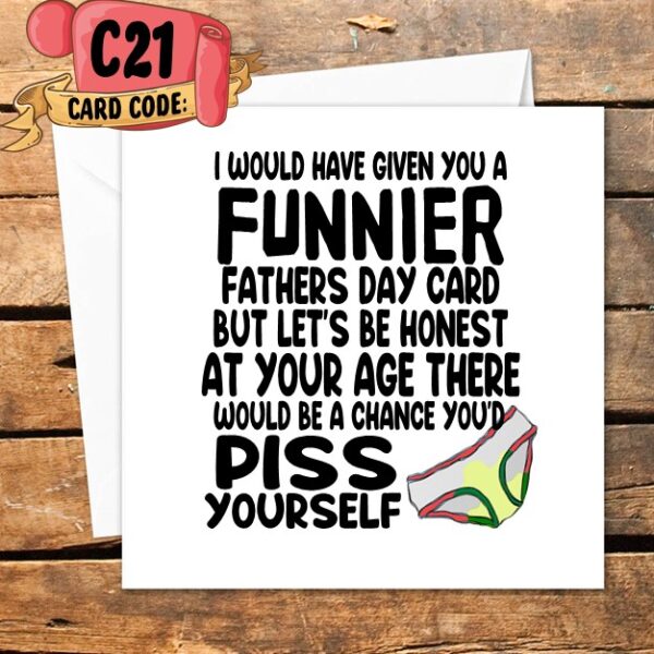 Crafty Greeting Card - Fathers Day (C21)