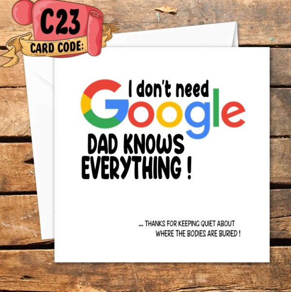 Crafty Greeting Card - Fathers Day (C23)