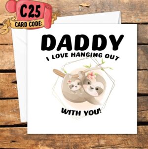 Crafty Greeting Card - Fathers Day (C25)