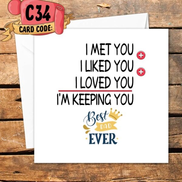 Crafty Greeting Card - Fathers Day (C34)