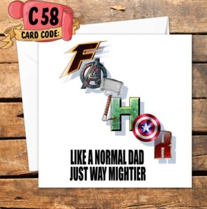 Crafty Greeting Card - Fathers Day (C58)