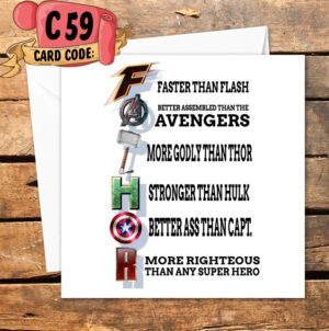 Crafty Greeting Card - Fathers Day (C59)