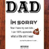 Fathers Day - Print - 06 Crafty Greeting Card - Fathers Day Bundle (B06)