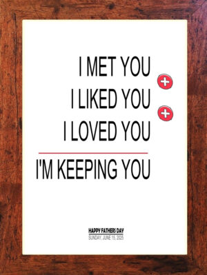 Picture Perfect - Fathers Day Print - C34