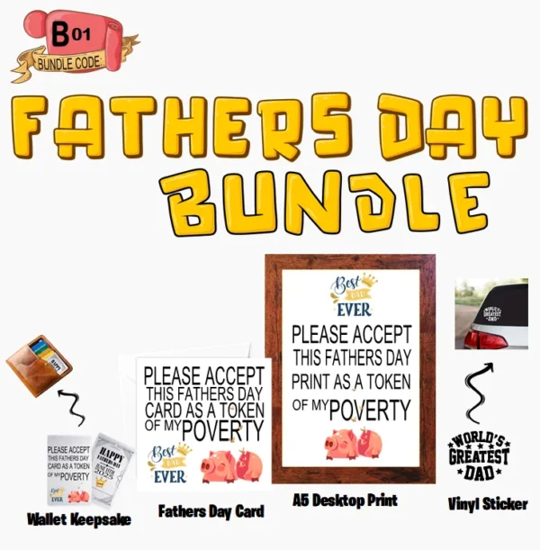 Crafty Greeting Card - Fathers Day  Bundle (B01)