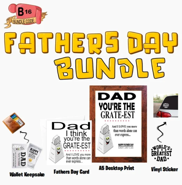 Crafty Greeting Card - Fathers Day Bundle (B16)