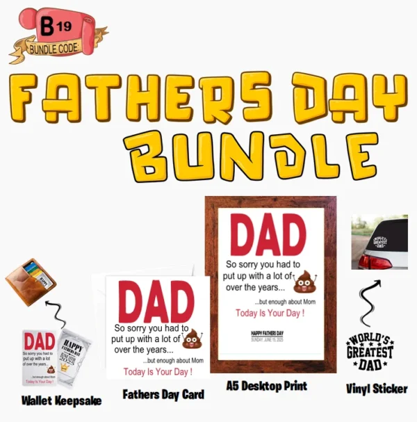 Crafty Greeting Card - Fathers Day Bundle (B19)