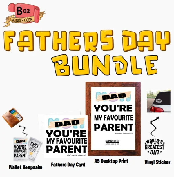 Crafty Greeting Card - Fathers Day Bundle (B02)