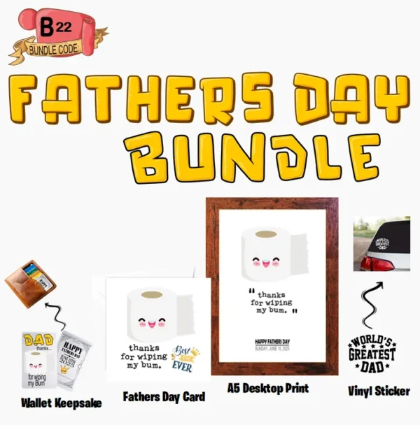 Crafty Greeting Card - Fathers Day Bundle (B22)