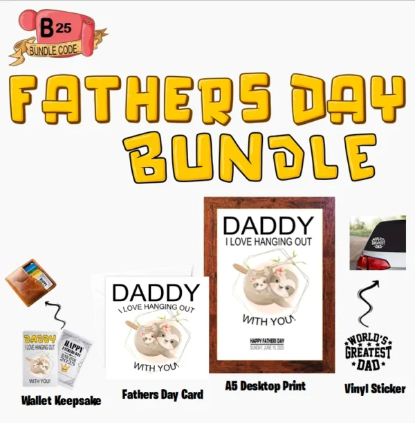 Crafty Greeting Card - Fathers Day Bundle (B25)