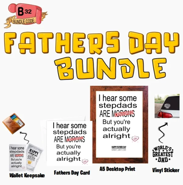 Crafty Greeting Card - Fathers Day Bundle (B32)