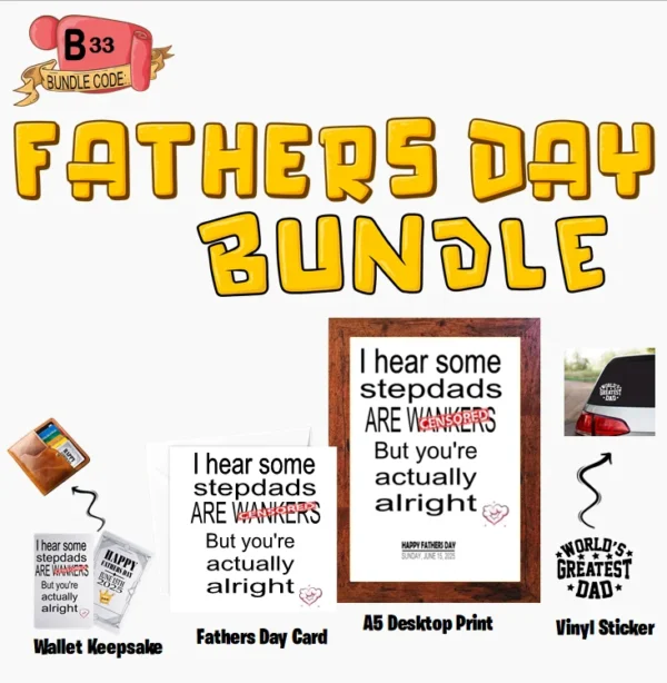 Crafty Greeting Card - Fathers Day Bundle (B33)