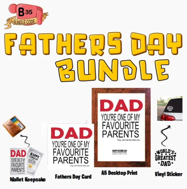 Crafty Greeting Card - Fathers Day Bundle (B35)