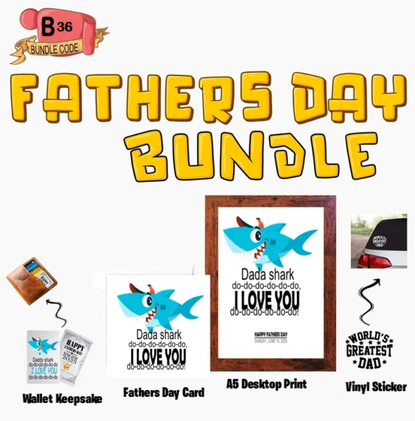 Crafty Greeting Card - Fathers Day Bundle (B36)