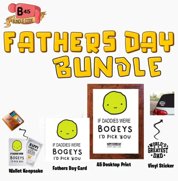 Crafty Greeting Card - Fathers Day Bundle (B45)