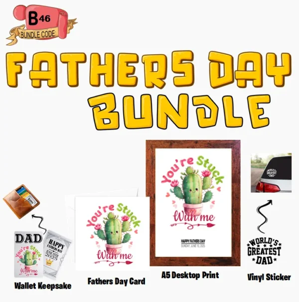 Crafty Greeting Card - Fathers Day Bundle (B46)