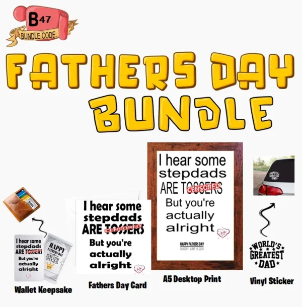 Crafty Greeting Card - Fathers Day Bundle (B47)