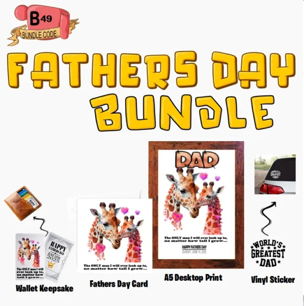 Crafty Greeting Card - Fathers Day Bundle (B49)