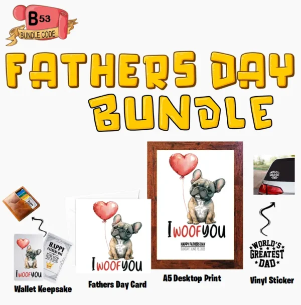 Crafty Greeting Card - Fathers Day Bundle (B53)