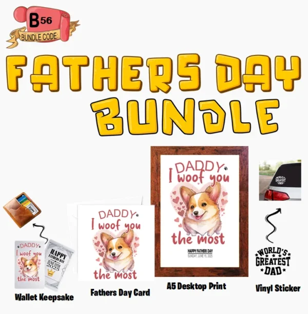 Crafty Greeting Card - Fathers Day Bundle (B56)