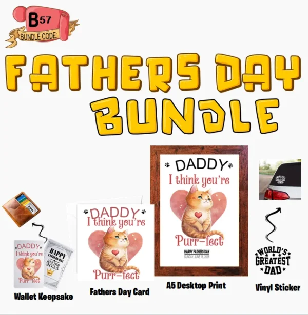 Crafty Greeting Card - Fathers Day Bundle (B57)